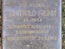 Stolperstein für Berthold Fromm.
