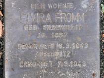 Stolperstein für Elvira Fromm.