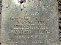Stolperstein Rudolf Bachrach (Bild: Projekt-Stolpersteine)