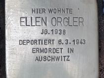 Stolperstein für Ellen Orgler © OTFW