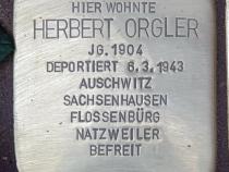 Stolperstein für Herbert Orgler © OTFW
