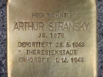 Stolperstein für Arthur Stransky, Foto © OTFW