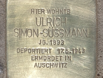Stolperstein für Ulrich Simon-Süssmann © OTFW
