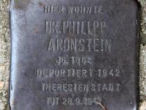 Stolperstein für Philipp Aronstein.