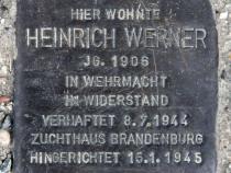 Stolperstein für Heinrich Werner.