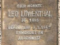 Stolperstein für Leo Löwenthal.