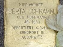 Stolperstein Berta Schramm, Foto: OTFW