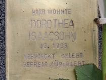 Stolperstein Dorothea Isaacsohn