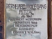 Stolperstein Bernhard Wolfgang Petzal, Foto: OTFW