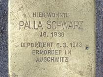 Stolperstein Paula Schwarz, Foto: OTFW
