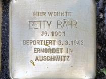 Stolperstein für Betty Bähr © OTFW