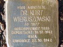 Stolperstein Dr. Kurt Wieruszowski © OTFW
