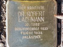 Stolperstein Dr. Robert Lachmann © OTFW