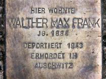 Stolperstein für Walther Max Frank.