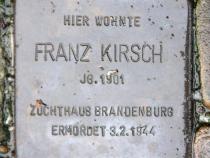 Stolperstein für Franz Kirsch.