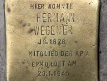 Stolperstein für Hermann Wegener.