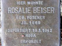 Stolperstein für Rosalie Beiser.