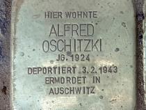 Stolperstein für Alfred Oschitzki © OTFW
