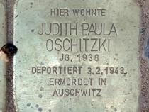 Stolperstein für Judith Paula Oschitzki © OTFW