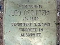 Stolperstein für Leo Oschitzki © OTFW