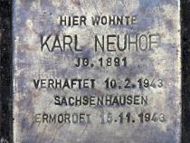 Stolperstein für Karl Neuhof.