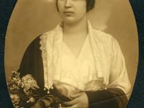 Erna Esther Löw bei ihrer Hochzeit 1921
