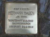 Stolperstein für Hermann Hagen Foto: Initiative Stolpersteine Charlottenburg-Wilmersdorf