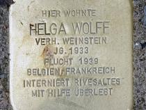 Stolperstein Helga Wolff, Foto: OTFW